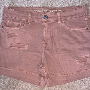 Jean Mid Rise Shorts